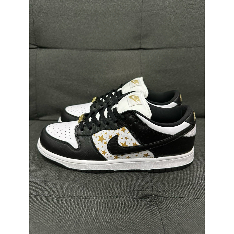Nike SB Dunk Low Black White x Supreme Original