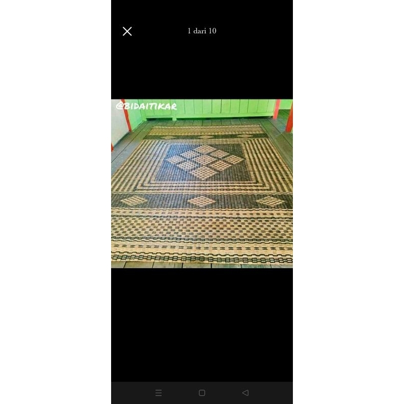 tikar bidai tikar rotan motif 3