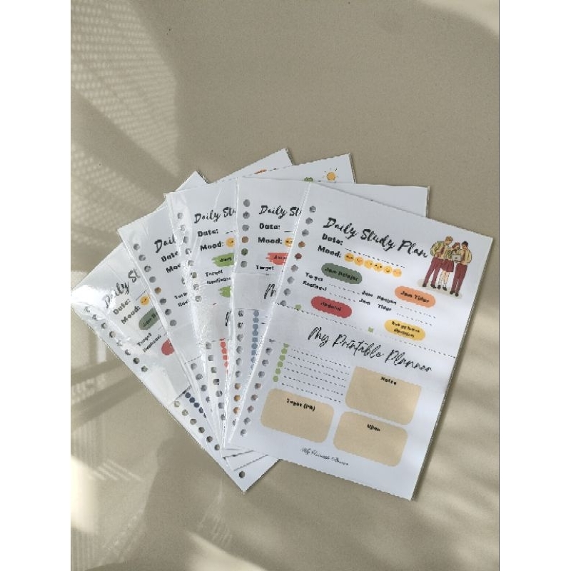

Isi Binder Kertas Study Planner Seri 1