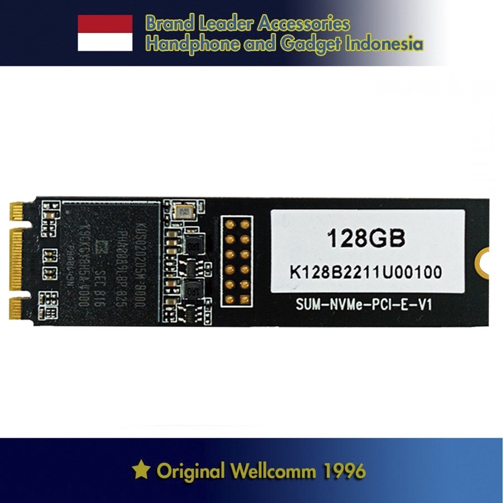 Wellcomm SSD Master M.2 PCie NVMe 128 GB 256 GB 512 GB 1 TB / SSD Murah / SSD 128G 256GB 512GB 1TB