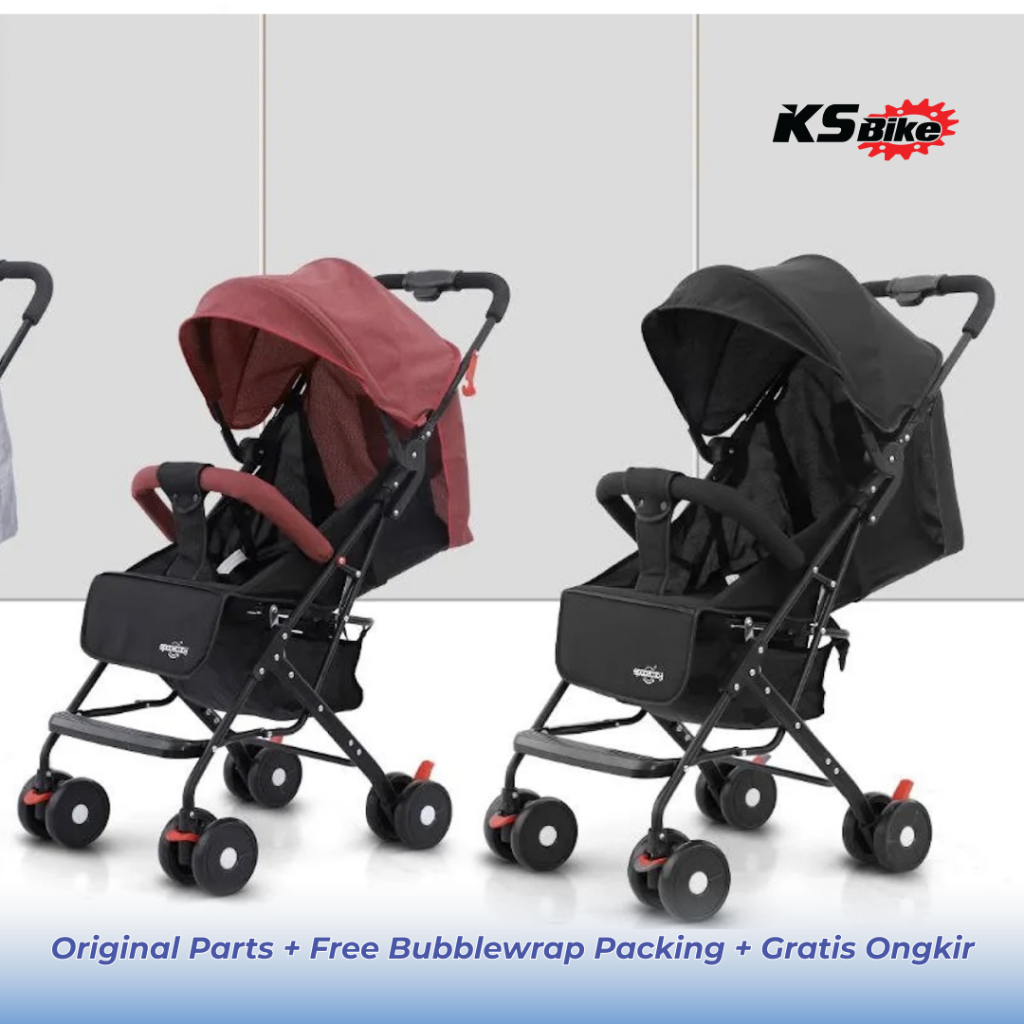 Stroller Spacebaby 315 316 Kereta Dorong Bayi Balita Roda 4 Canopy KS bike Cirebon