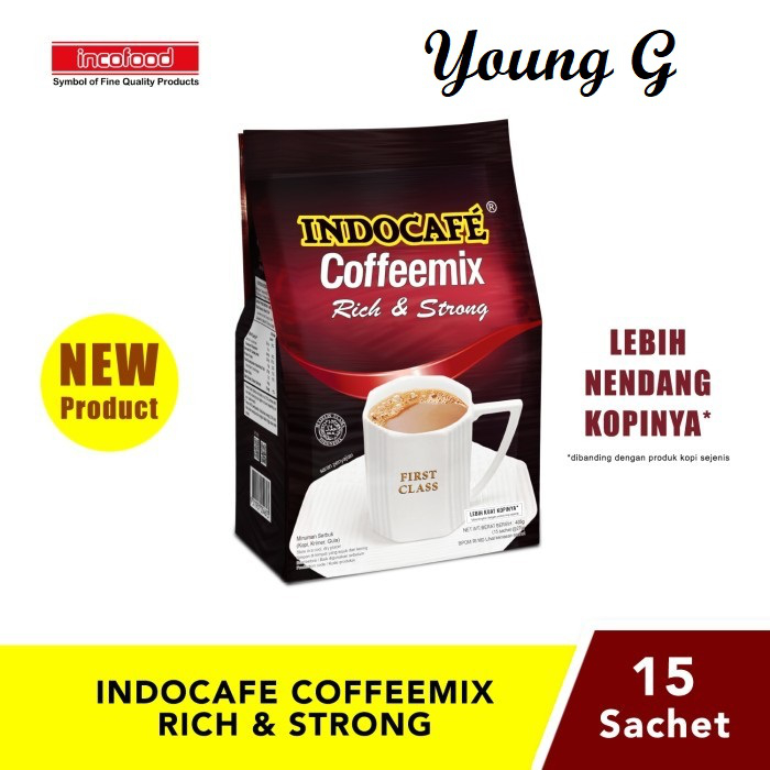 

Indocafe Coffeemix Rich & Strong - Kopi isi 15 sachet - Premium Coffee