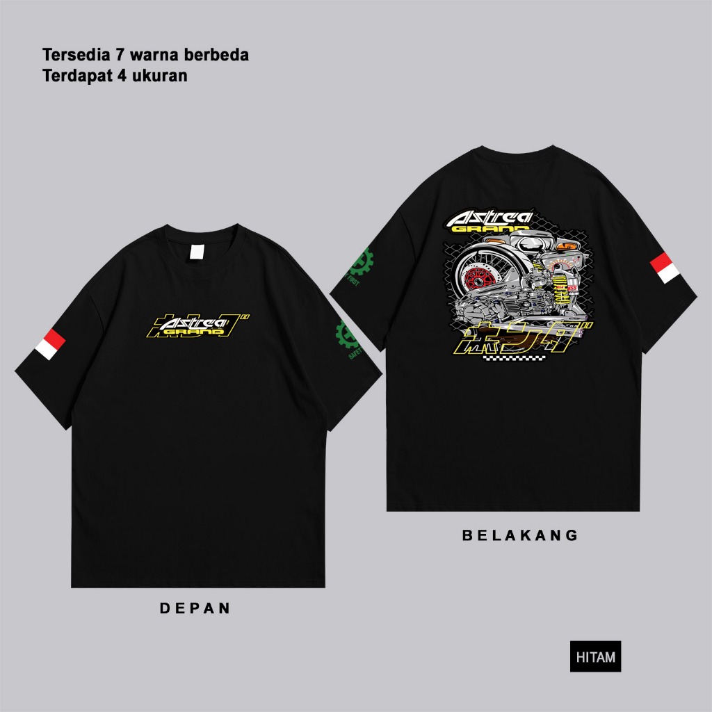 Baju Kaos Atasan Motor Honda Astrea Grand Grend Bulus Prima Riders Herex Indonesia Distro Original M