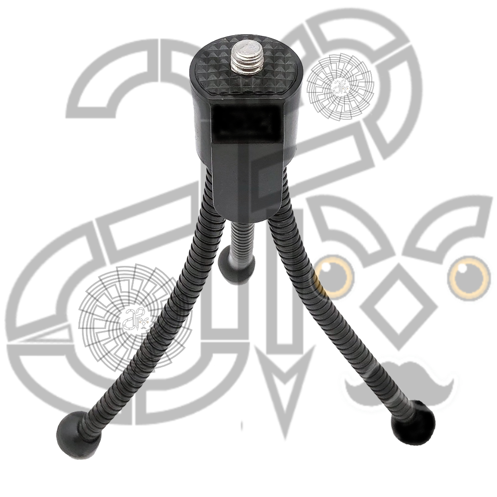 Tripod Besi Universal Senter Kepala / Holder Handphone / Kamera