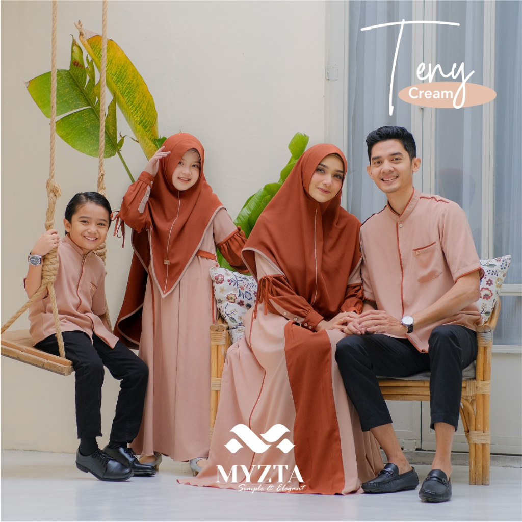 SERAGAM KELUARGA SARIMBIT TENY FAMSET FAMILY ORIGINAL BY MYZTA GAMIS DRESS BAJU BUSANA MUSLIM WANITA
