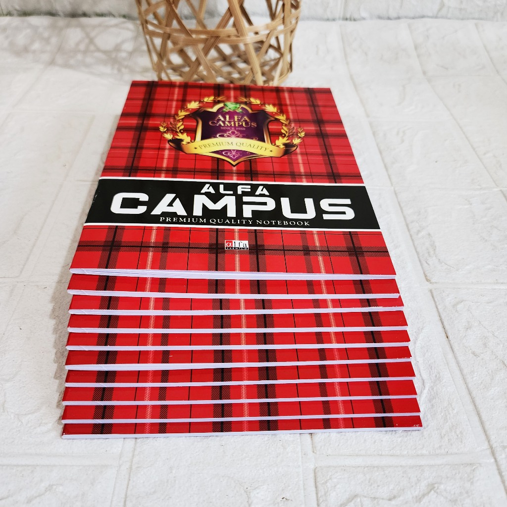 

Ay00! BUKU TULIS ALFA CAMPUS 38 LEMBAR (10PCS) UKURAN KWARTO/PENDEK