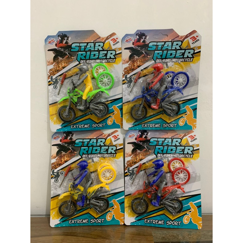 MAINAN MOTOR KROS TRAIL Motor Cross / Motor Trail Plus Orang MC522 - grosir mainan anak