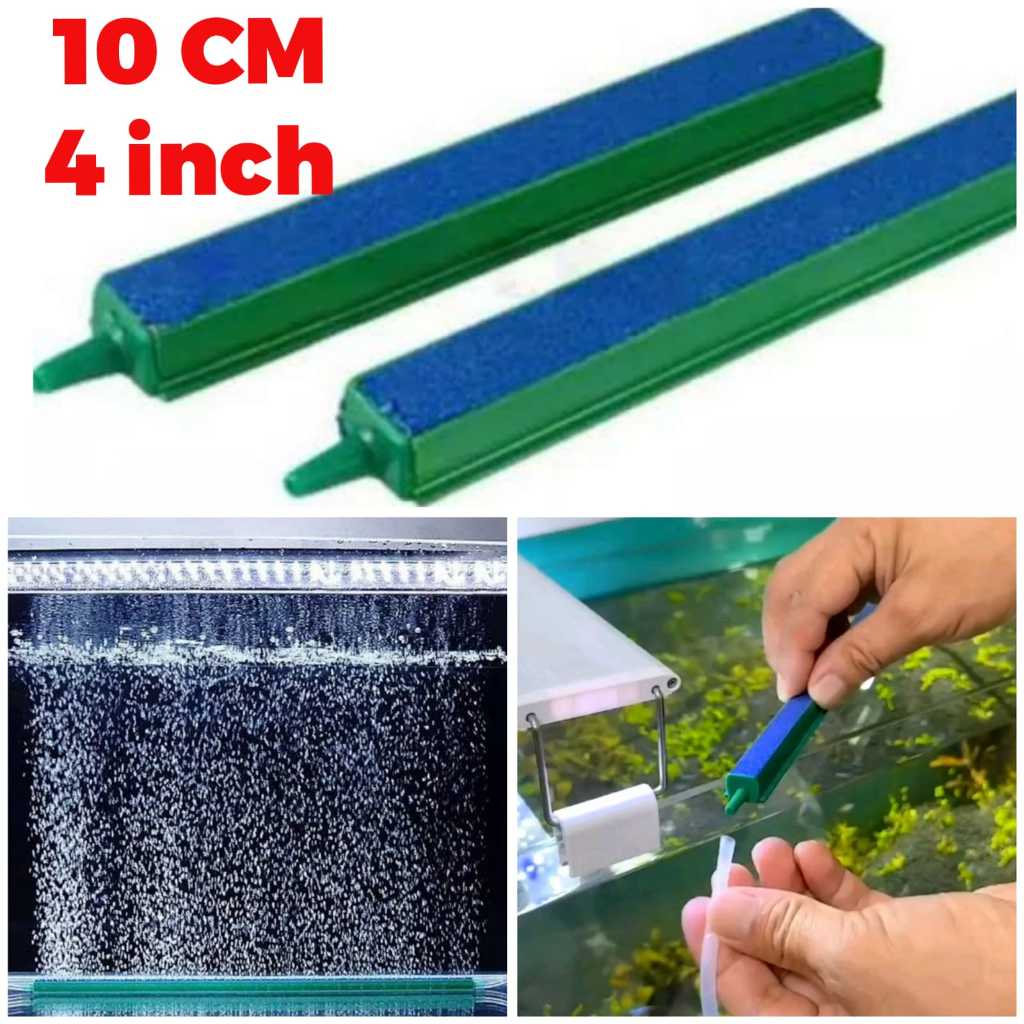 Batu Aerator BALOK Persegi Panjang 4 INCH - Air Stone 10 cm 10cm Gelembung Udara Oksigen Aquarium Aq