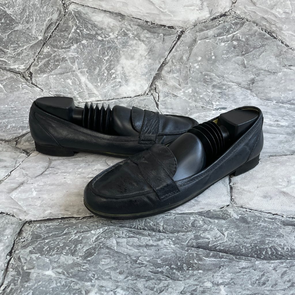 Sepatu Slip On No Brand Kulit - Original - Size 40 sd 41 - Preloved - Second