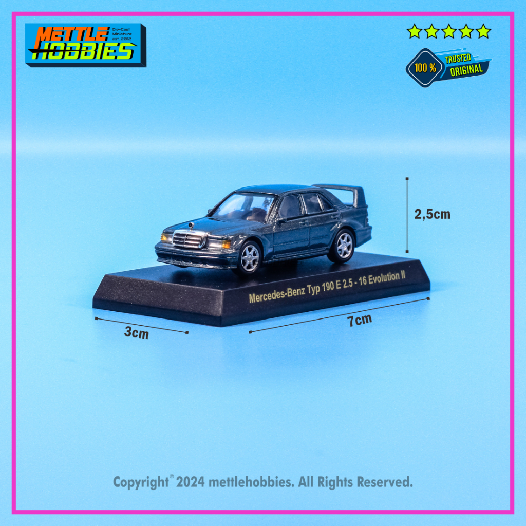 Kyosho Mercedes Benz 190E 2.5-16 Evolution II Diecast Miniatur Mobil 1:64