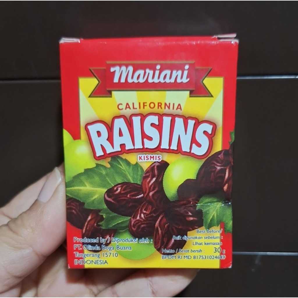 

RAISIN MARIANI 30gr X 6pc/ KISMIS / RAISIN