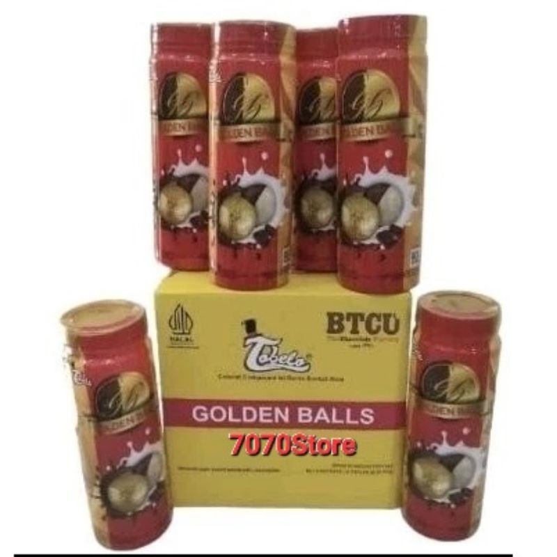 

Cokelat Tobelo Golden Balls isi 6 Toples/Box BTCU Chocolate Coklat Golden Ball Balls