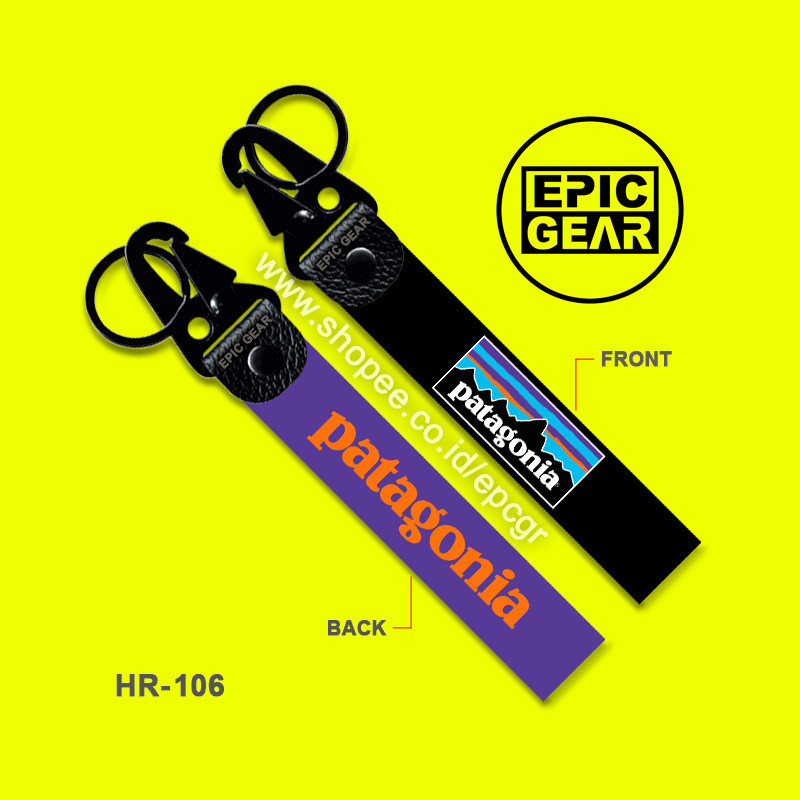 HIGH QUALITY GANTUNGAN KUNCI PATAGONIA PREMIUM KEYCHAIN AKSESORIS SEPEDA MOTOR MOBIL GANCI KEY CHAIN