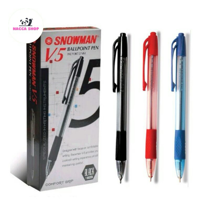 

Pulpen Snowman V5 0.7mm / Ballpoint Snowman V.5 / Bolpen Eceran Satuan