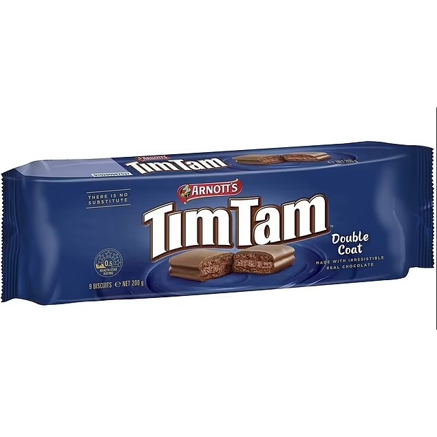 

Tim Tam Double Coat Biscuit Chocolate Timtam Biskuit Cokelat Tim Tam Cemilan Import