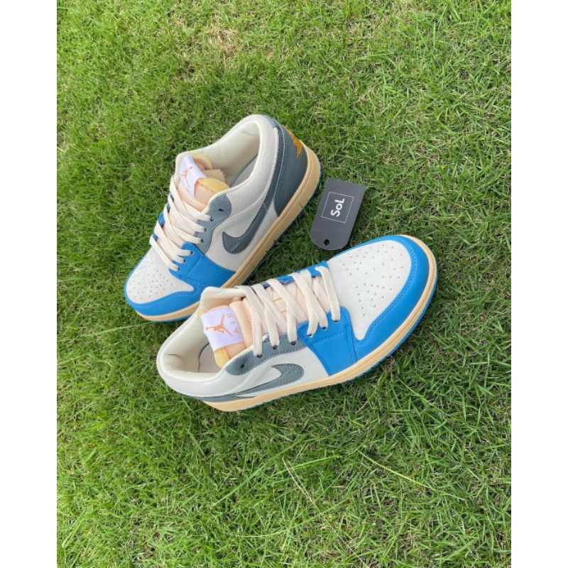 Jordan 1 Low Vintage UNC Grey White University Blue Grey Sail