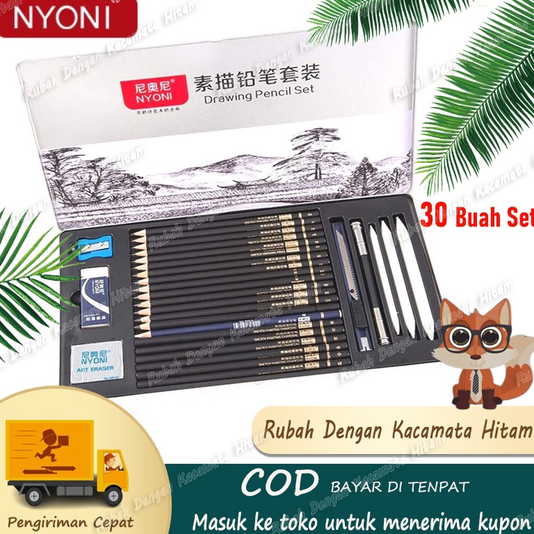

KODE J52L CODNYONI Sketch Drawing Pencil Set 3 Pensil Lukis Sketsa Set LengkapDrawingSketsa pensil Matt sketsa pemula pensil arang penghapus kotak pena pena kertas spons pena set pisausketch pencil set in Kotak besi