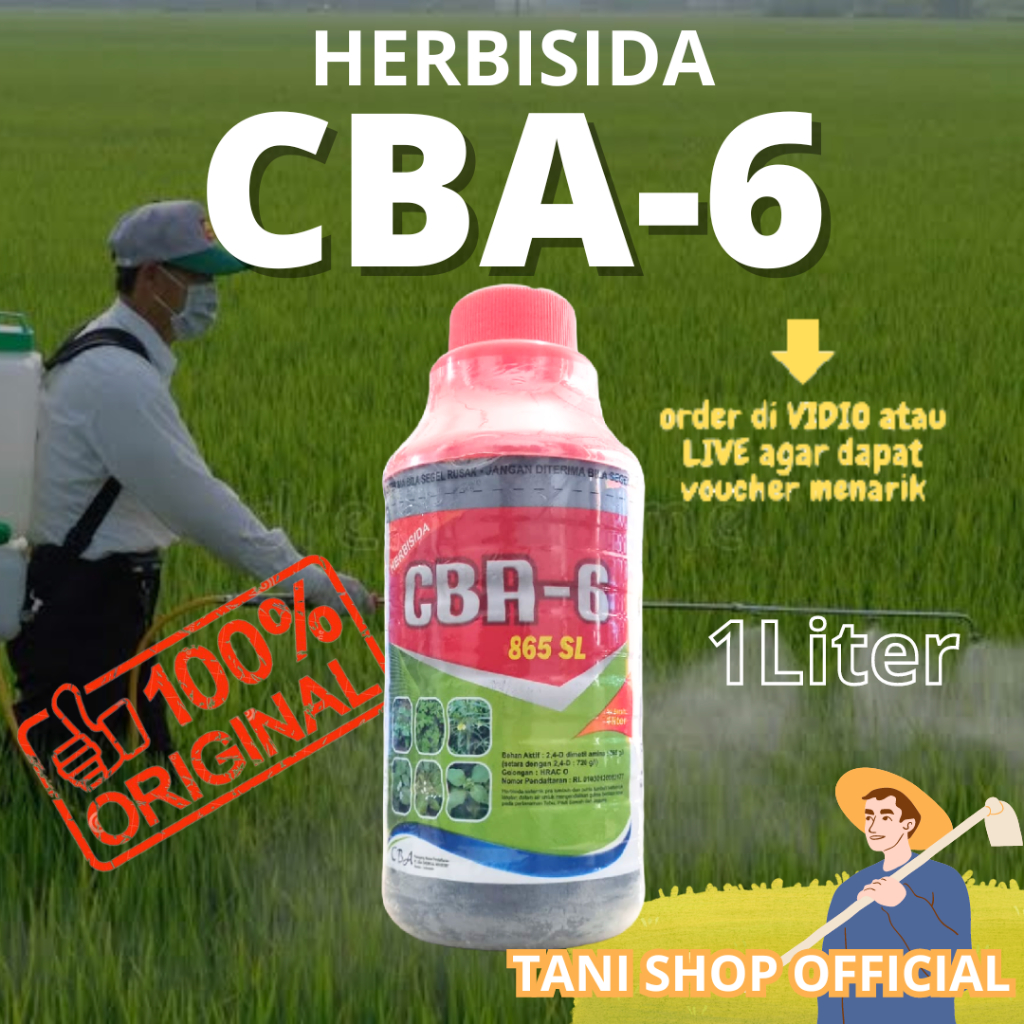 Herbisida CBA-6 865 SL 1 Liter - Solusi Efektif Pembasmi Gulma di Sawah & Perkebunan