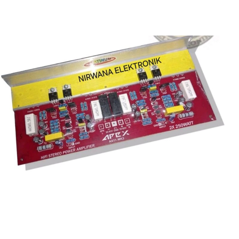 KIT POWER STEREO 500 WATT TANPA TR HI FI APEX AX 11 MK3 TERMURAH