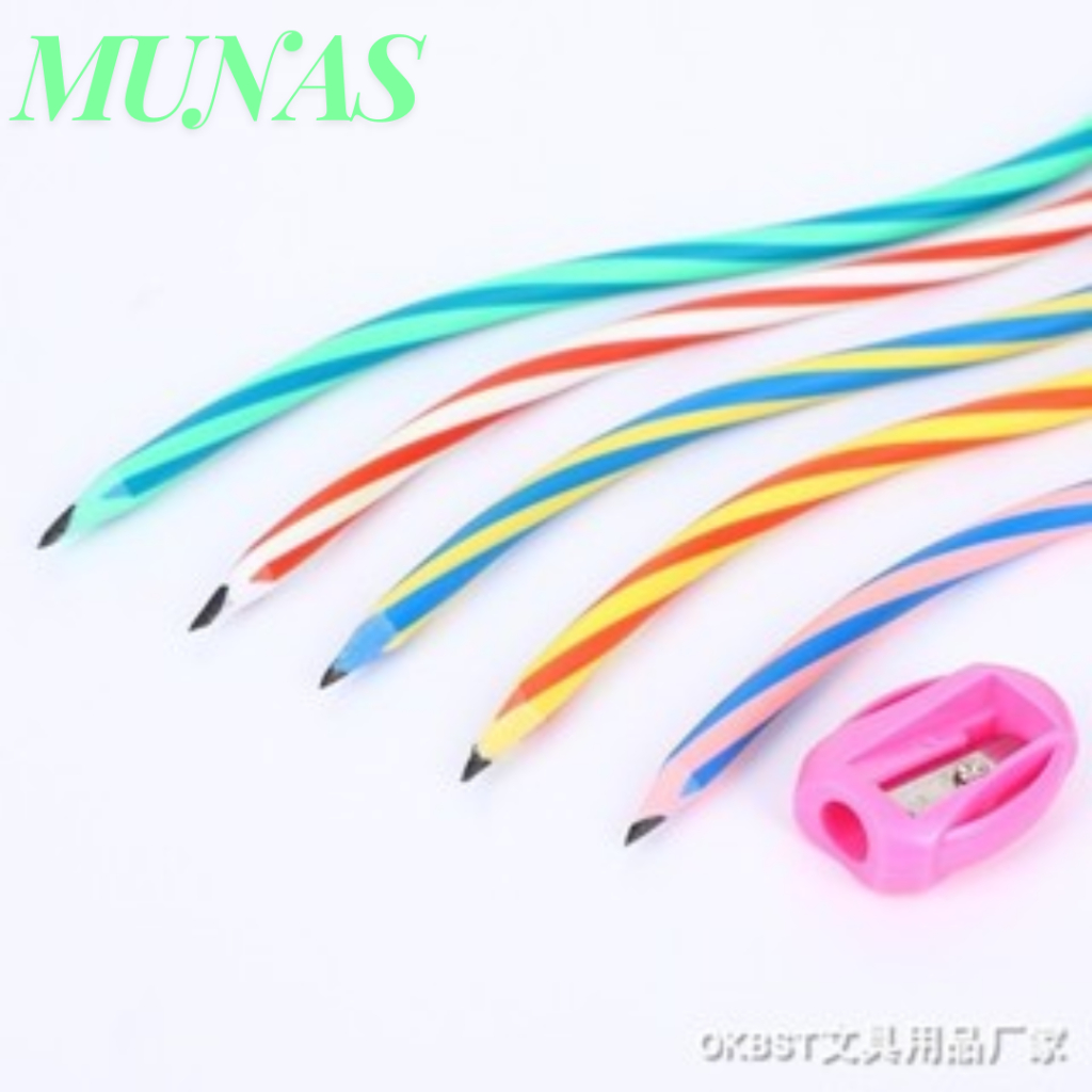 

MUNAS Pensil Lentur Fleksibel Pensil Gulung Flexibel Pensil Sekolah Lentur Unik Lucu Alat Tulis Sekolah Anak Pencil Karet Inul Dapat Digulung Ditekuk Unik