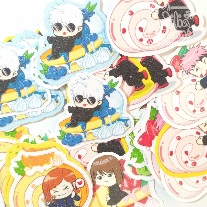 

Stiker Jujutsu Kaisen Dessrt Glitters & Glossy (5 cm 4 cm , 3 cm )