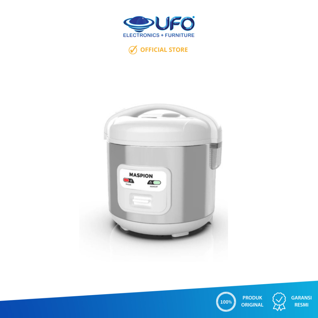 Maspion Rice Cooker Stainless Stell SUS304 Kapasitas 1L MRJ1003TSS-NEW