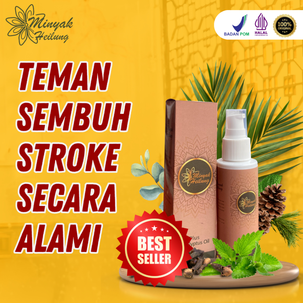 Heilung Oil Original 50ml Terapi Obat Anxiety, Maag Kronis, Sesak Napas, Gerd, Stroke, Demam, Pusing