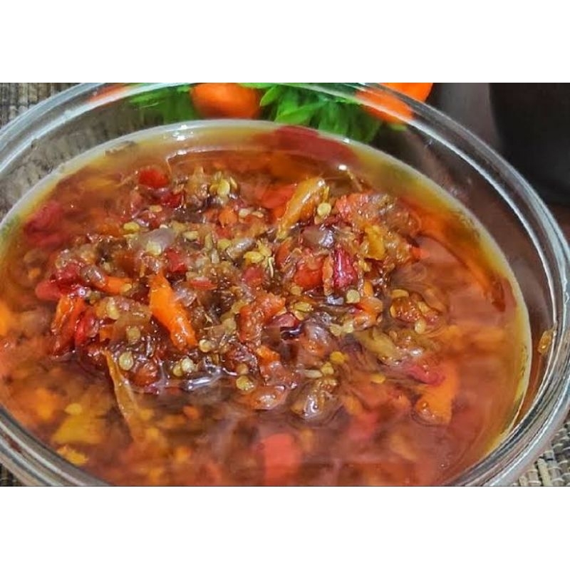 

SAMBAL MERCON ORIGINAL TANPA ISI | 150GRAM | BISA CAMPUR CEKER DAN LAUK LAINNYA