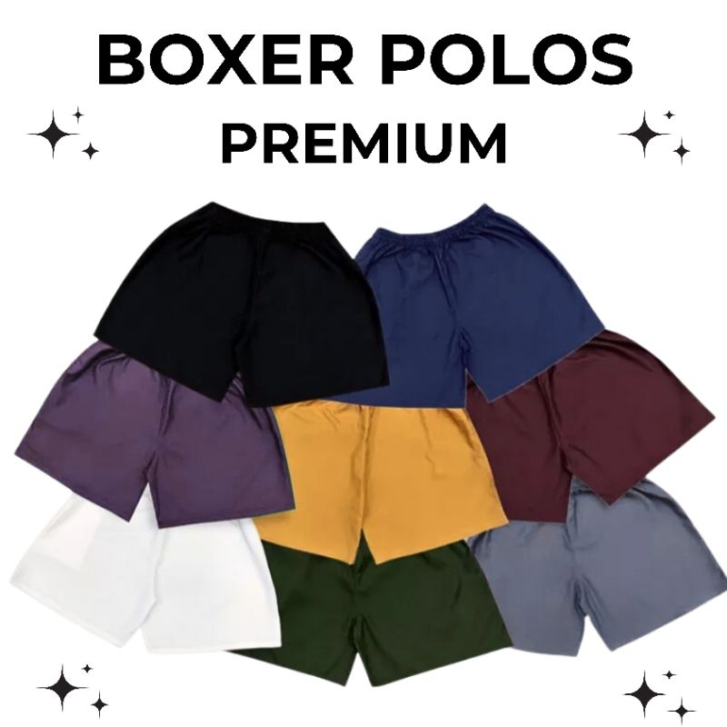 BOXER POLOS PREMIUM/CELANA BOXER PRIA WANITA/BOXER POLOS/BOXER PRIA