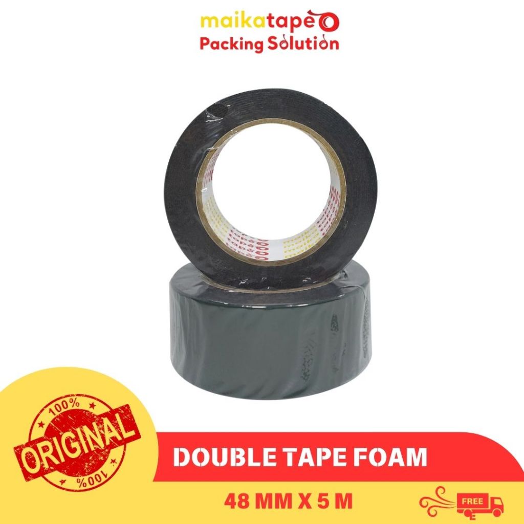 

ISOLASI DOUBLE TAPE FOAM MAIKATAPE 48MM (1 ROLL)