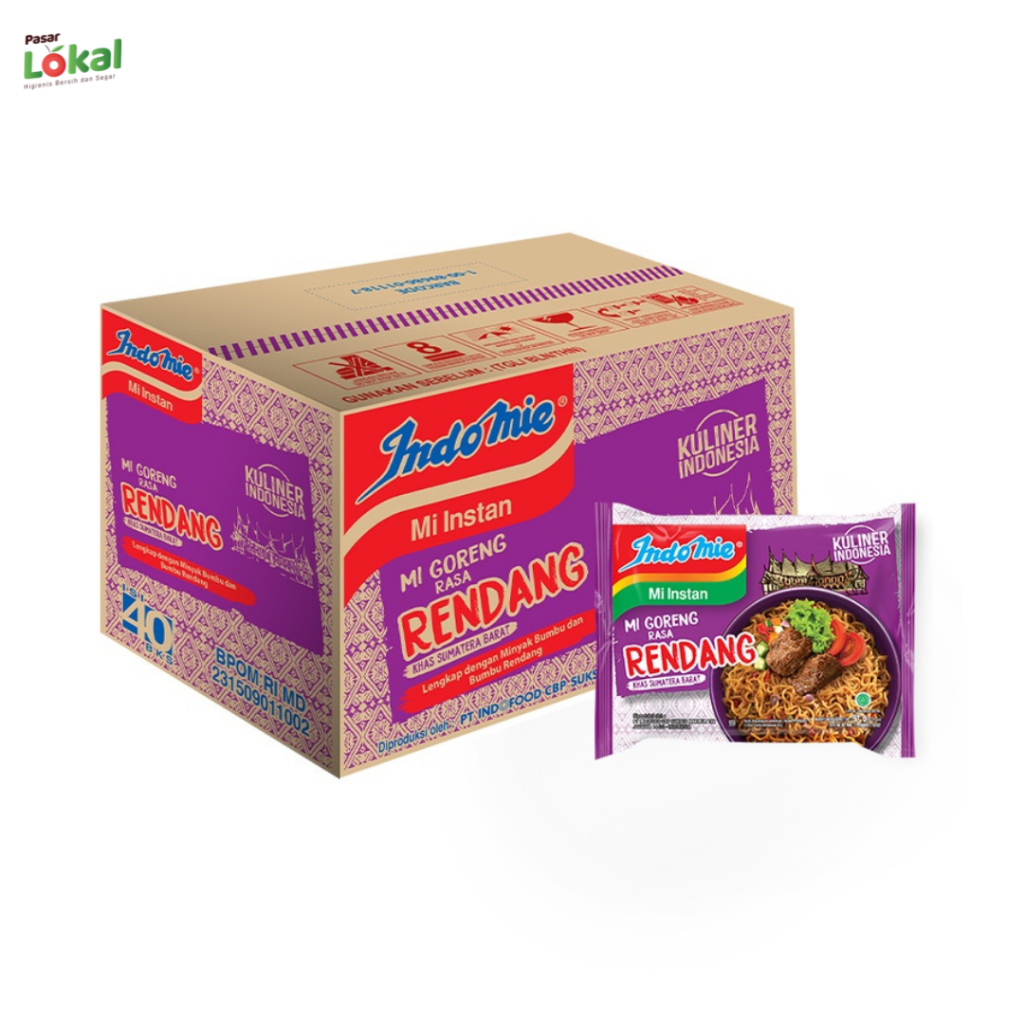 

Mie Instant Indomie Goreng Rendang Dus Karton