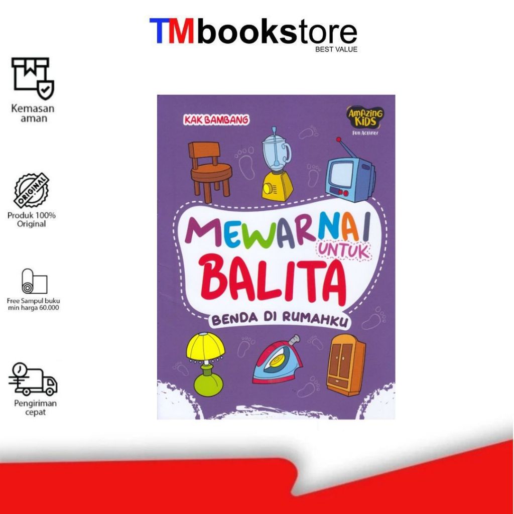 MEWARNAI UNTUK BALITA BENDA DI RUMAHKU