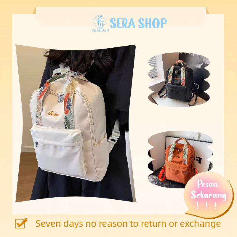 backpack wanita import tas gendong wanita import tas ransel kekinian  ﹉✠₪Sera diimpor buku merah kec