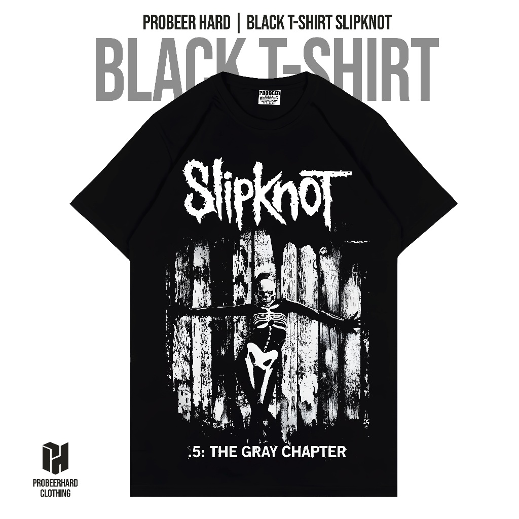 Probeer Hard - T Shirt Slipknot The Gray Chapter  - Kaos Band - Cotton 30 s