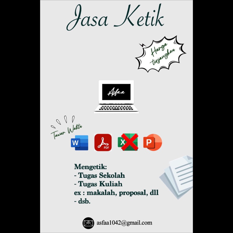 Jasa Ketik| Word, Pdf, Ppt