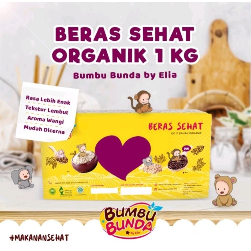 

BUMBU BUNDA | BUMBU BUNDA BERAS SEHAT ORGANIK 1KG | BERAS SEHAT MIRAH