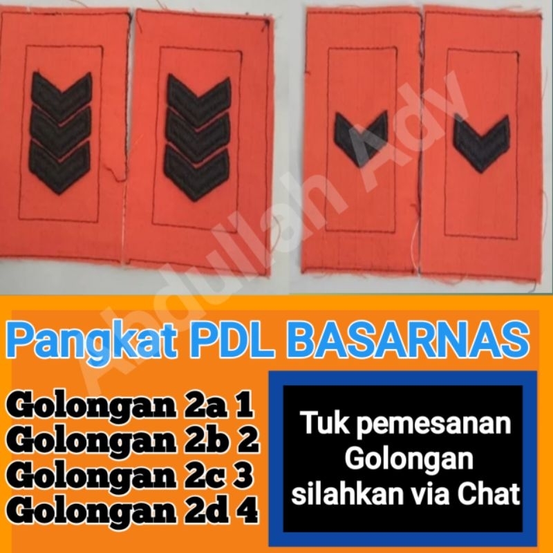 Pangkat basarnas PDL 2a / Pangkat basarnas pdl 2b / Pangkat basarnas pdl 2c / Pangkat basarnas pdl 2