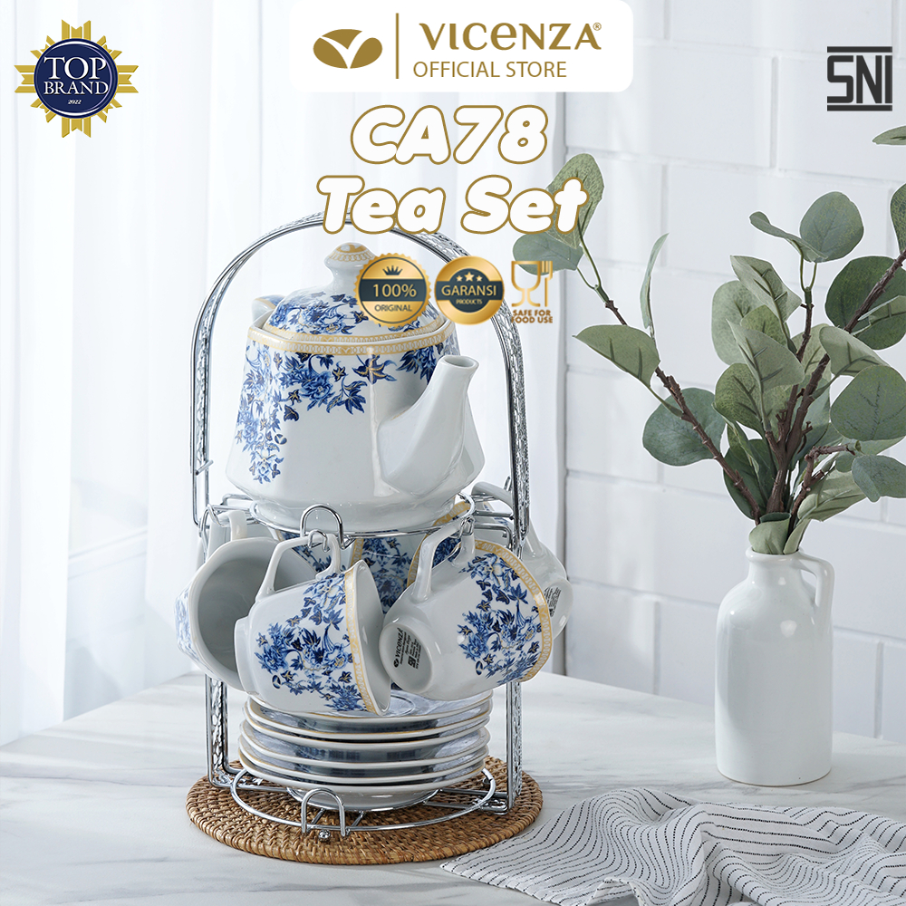 Vicenza Tea Set - Perangkat Cangkir Minum Teh CA78