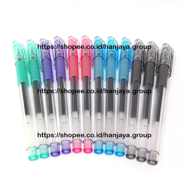 

Bolpen Pena Pen Ballpoint Gel Anygel Standard isi 12 pcs