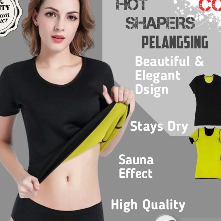 TERMURAH KORSET BAJU PELANGSING PENGECIL PERUT BAJU SAUNA SUIT GYM PRIA WANITA HOT SHAPER ORIGINAL N