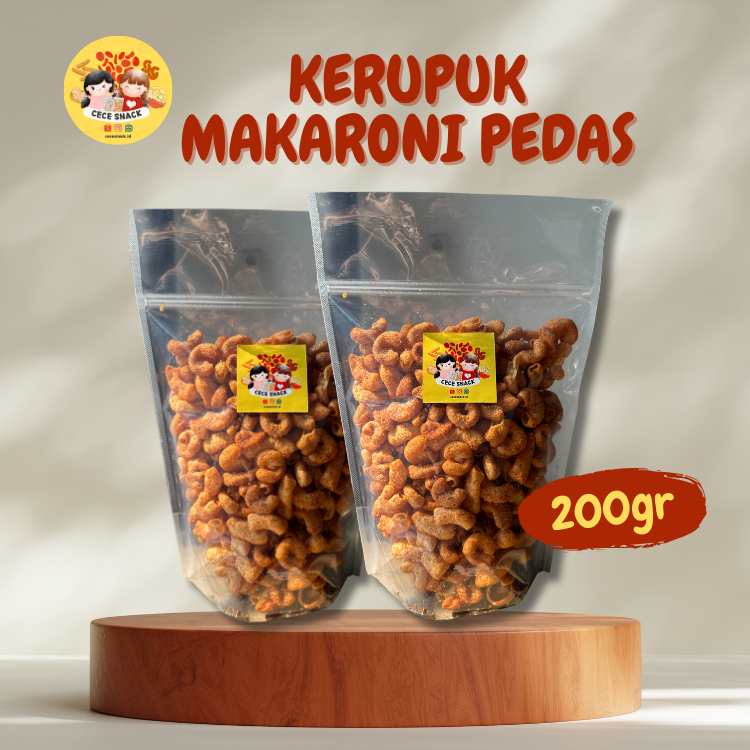 

KERUPUK MAKARONI PEDAS (200g)