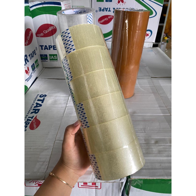 

Lakban 90 Yard BC X 45 MM Per 6 Pcs | Star Tape Per Pcs – Tebal, Kuat untuk Packing Kardus #lakban #lakbanbening #lakbanmurah #lakbanbc #lakbannopp #lakbanpacking #lakbankuat #lakbankardus