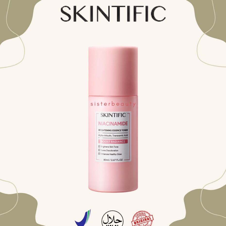 D2289 SisterBeauty  Skintific Niacinamide Brightening Essence Toner 2ml 8ml