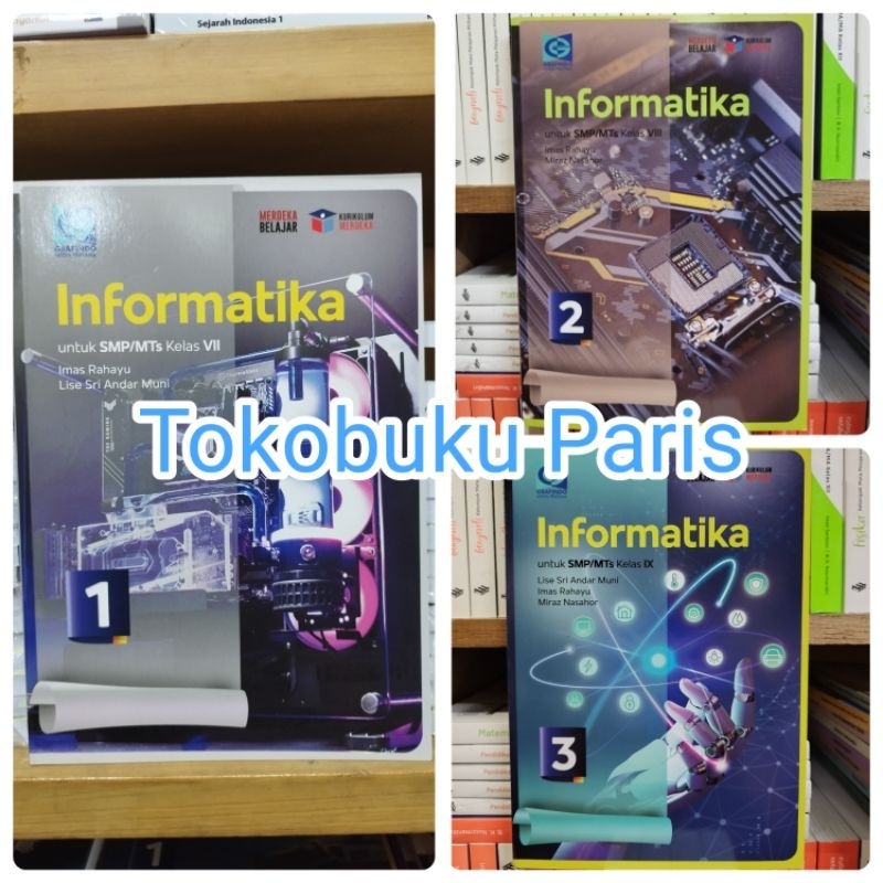 ORI Buku Pelajaran Informatika TIK smp mts kelas 1 7 VII, 2 8 VIII, 3 9 IX Kurikulum Merdeka Grafind