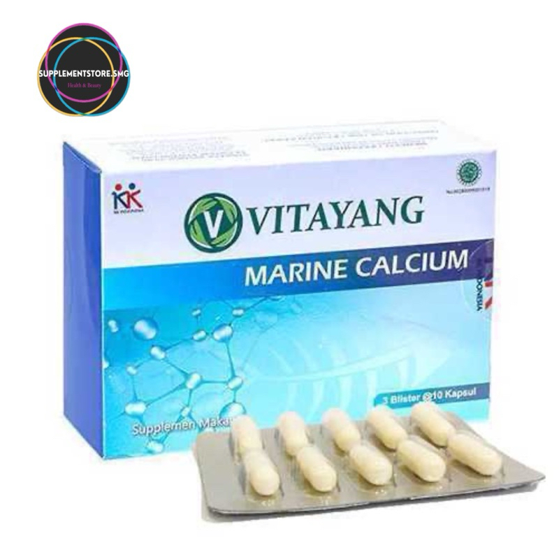 

Vitayang Marine Calcium Mencegah Osteoporosis Serta Memperkuat Tulang Dan Gigi KK Indonesia Original