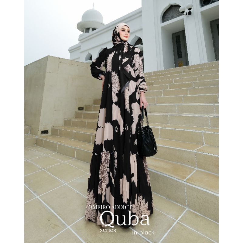 Gamis Printing Lebaran Terbaru 2024 Chana Set Syar'i Original Branded By Omeiro