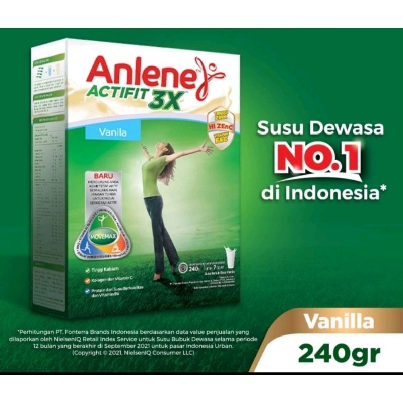 

ANLENE ACTIFIT 3X VANILA 240GR