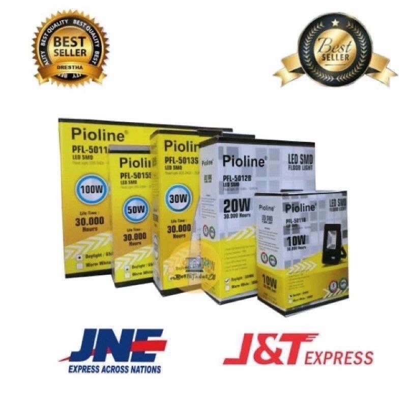 PIOLINE LAMPU LED SOROT 50w - 100w / FLOODLIGHT / LAMPU LAPANGAN / LAMPU