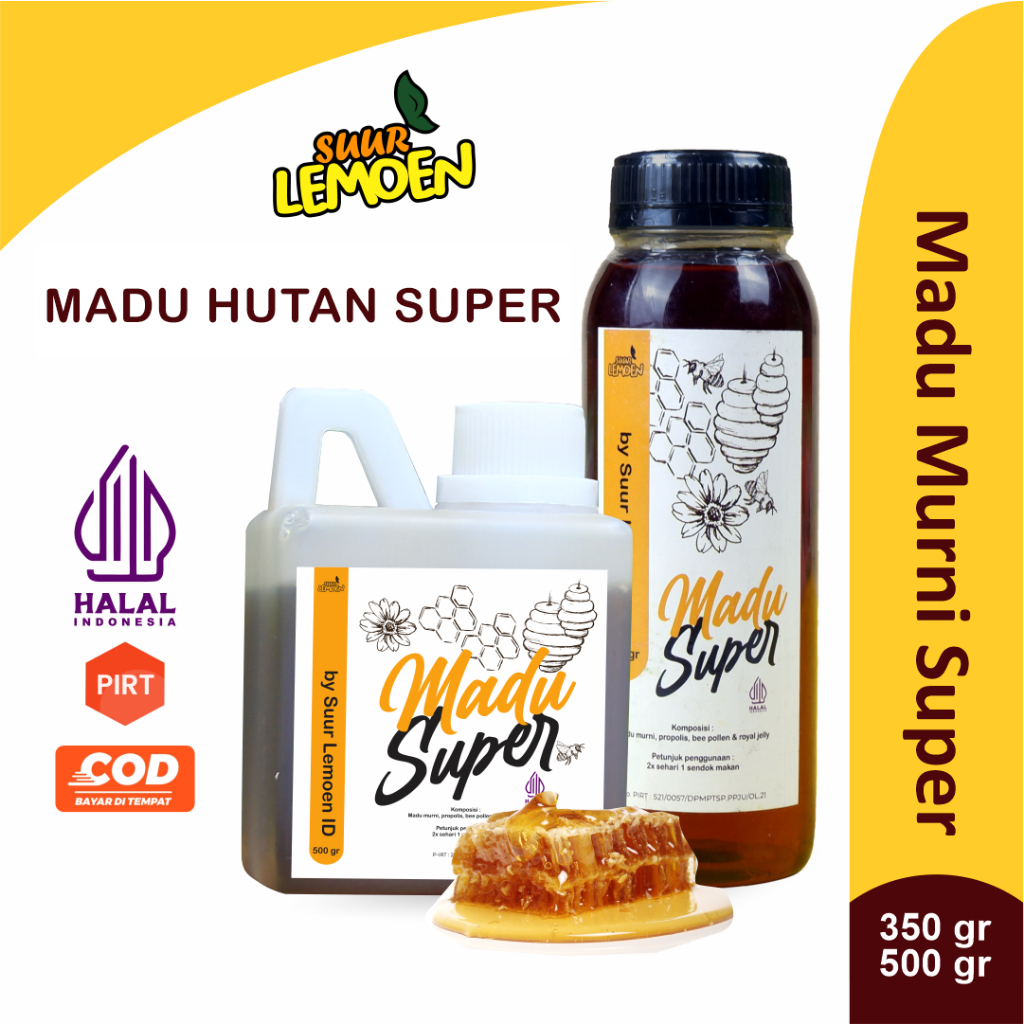 

MADU ASLI PREMIUM 350 gram & 500 gram | Madu Super Murni by Suur Lemoen ID