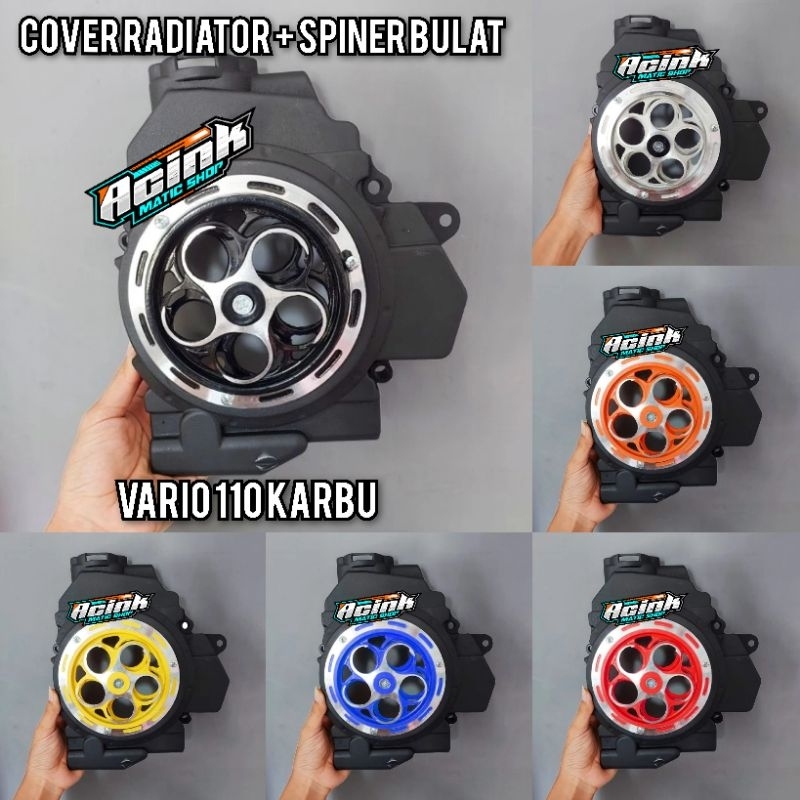 Tutup radiator cover radiator set spiner bulat honda vario 110 techno vario 110 pakai radiator